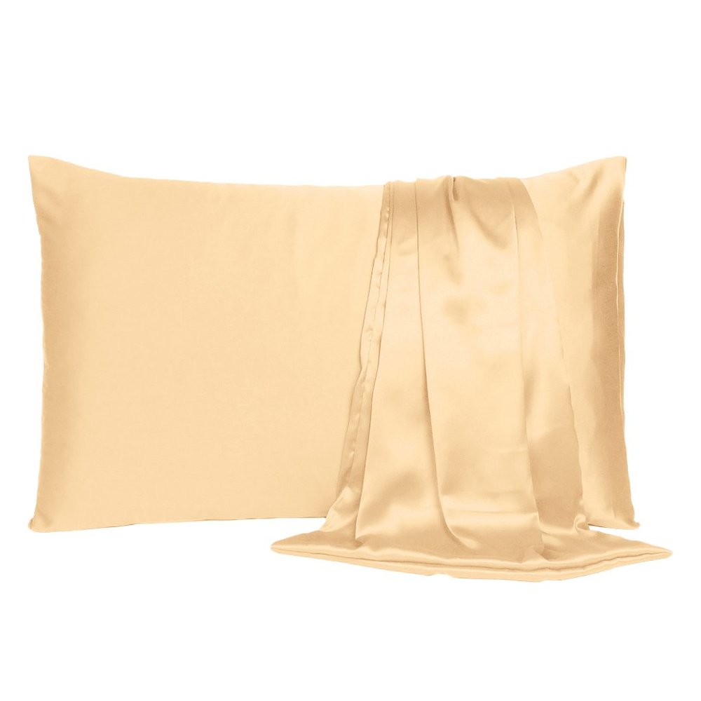 Oussum Decorative Silky Home Decor Satin Pillowcase for Hair and Skin set of 2